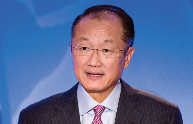 Président de Banque mondiale Jim Yong Kim.  AFP PHOTO / POOL / Michel Euler