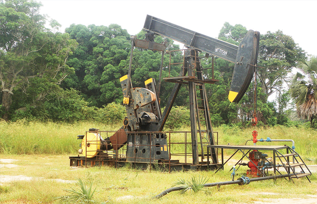 Un puit d’exploitation pétrolière de Moanda dans la province du Bas-Congo, (photo Radio Okapi) 