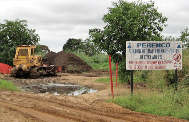 Une station de traitement des déchets de Perenco, (photo Radio Okapi) 