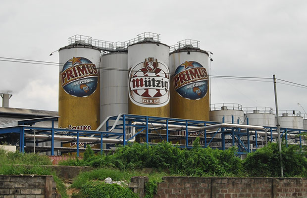 L’usine de la société brassicole congolaise Bralima à Kinshasa. (Photo BEF) 