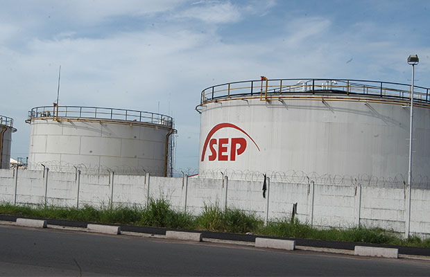 Une vue du parc de stockage des produits pétroliers à SEP-Congo