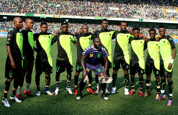 L’A.S.V Club au stade des Martyrs à Kinshasa, lors du match contre Saint Eloi Lupopo. (Photo Radio Okapi)