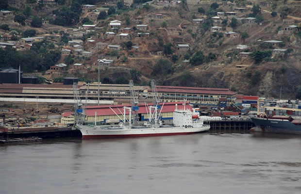 Une vue du port de Matadi. (Photo Radio Okapi)