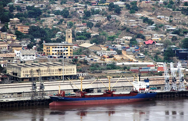 Une vue du port de Matadi. (DR)