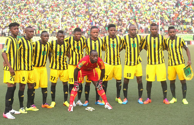 L’AS Vita Club au stade Tata Raphaël de Kinshasa, lors du match contre Al Hilal du Soudan.