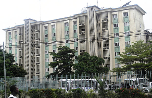 Le siège de la Direction générale des douanes et accises, dans la commune de la Gombe. 
