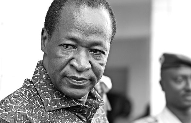 Blaise Compaoré, ex-président du Burkina Faso, à Ouagadougou en 2010.