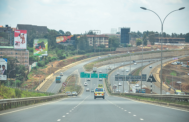Uhuru highway à Nairobi, au Kenya. Un des multiples projets d’infrastucture financés par la BAD.