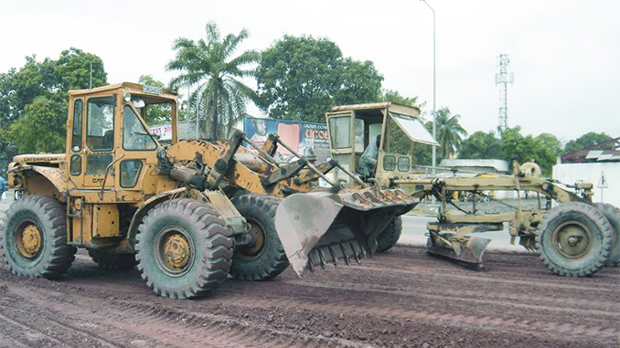 Réhabilitation des routes à Kinshasa.